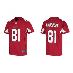 Youth Arizona Cardinals Robbie Anderson Cardinal Game Jersey