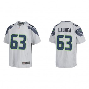 Youth Sataoa Laumea Seattle Seahawks Gray Game Jersey