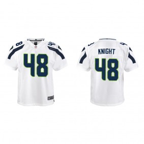 Youth Tyrice Knight Seattle Seahawks White Game Jersey